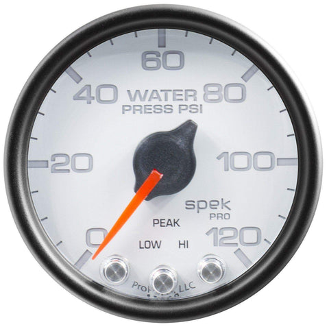 Autometer Spek-Pro 2 & 1/16" Water Press Gauge 120PSI