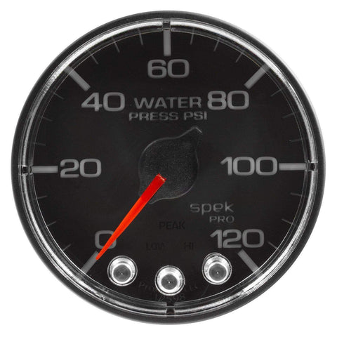 Autometer Spek-Pro 2 & 1/16" Water Press Gauge 120PSI