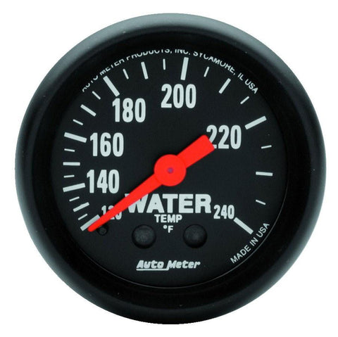 Autometer Z Series 2 inch 120-240 degree F Mechanical Water Temperature Gauge (2607)