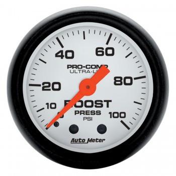 Autometer Phantom Series 2-1/16'' Boost 0-100 PSI Gauge (5706)
