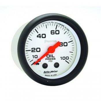 Autometer Phantom Series 2-1/16'' Oil Pressure 0-100 PSI Gauge (5721)