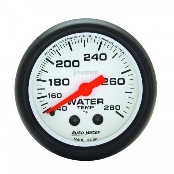 Autometer Phantom Series 2-1/16'' Water Temperature 140-280 °F Gauge (5731)