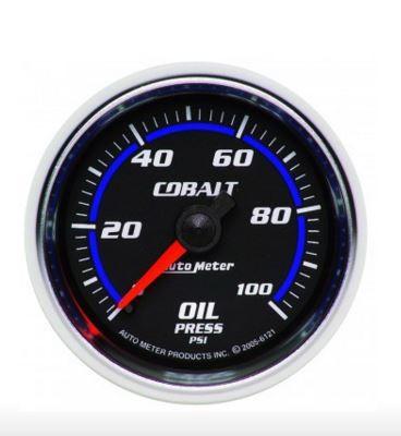 Autometer Cobalt Series 2-1/16'' Oil Pressure 0-100PSI Gauge (6121)