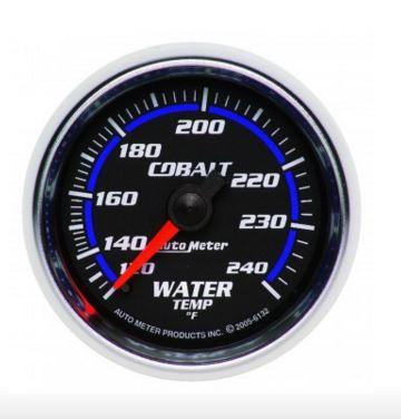 Autometer Cobalt Series 2-1/16" Water Temperature Gauge 120-240 °F (6132)
