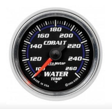 Autometer Cobalt Series 2-1/16" Water Temperature Gauge 100-260 °F (6155)