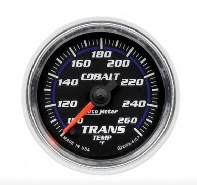 Autometer Cobalt Series 2-1/16" Transmission Temperature Gauge 100-260 °F (6157)