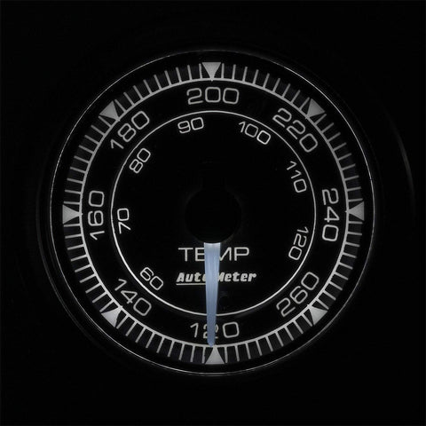 Auto Meter Chrono 2-1/16" 120-280 °F Temperature Gauge (8154)