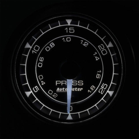 Auto Meter Chrono 2-1/16" 0-30PSI Pressure Gauge (8164)