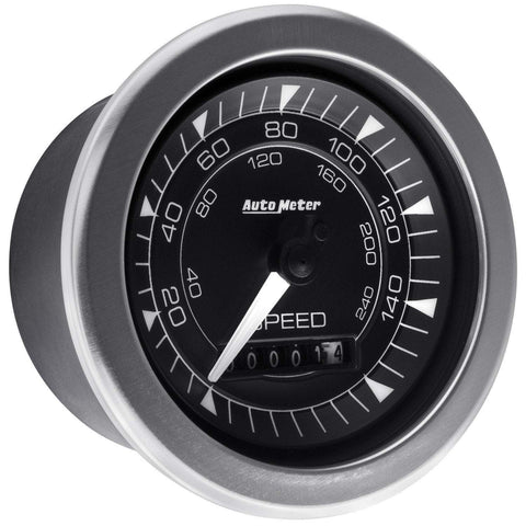 Auto Meter Chrono 3-3/8" Electric Speedometer (8188)