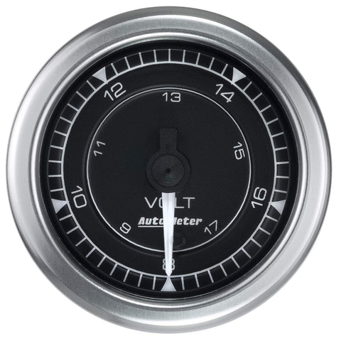 Auto Meter Chrono 2-1/16" 8-18V Voltmeter Gauge (8191)
