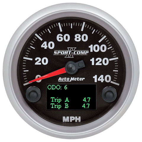 Autometer Sport-Comp II 3-3/8" 140mph Speedometer (880828)
