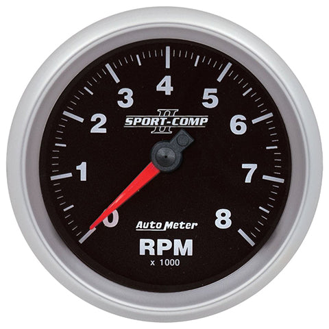 Autometer Sport-Comp II 3-3/8" 8K RPM Tachometer (880829)