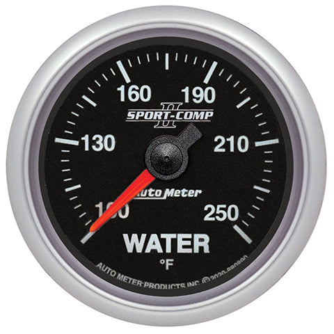 Autometer Sport-Comp II 3-3/8" Water Temp Gauge (880890)