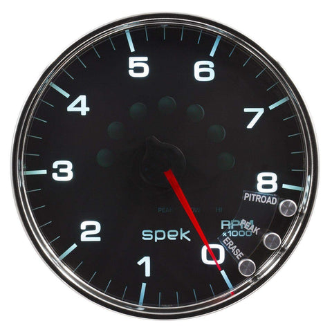 Autometer Spek-Pro 5" Tachometer W/Shift Light 8K RPM