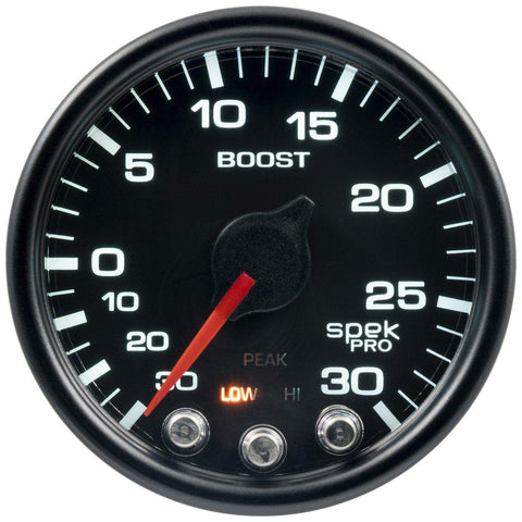 Autometer Spek-Pro 2 & 1/16" Vac/Boost Gauge 30INHG-30PSI