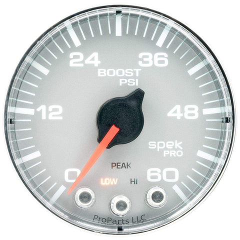 Autometer Spek-Pro 2 & 1/16" Boost Gauge 60PSI