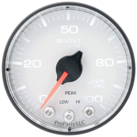 Autometer Spek-Pro 2 & 1/16" Boost Gauge 100PSI