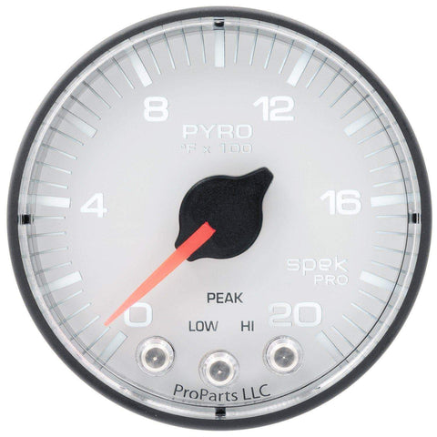Autometer Spek-Pro 2 & 1/16" Pyro. (EGT) Gauge 0-2000F