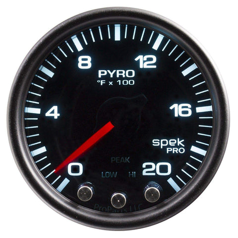 Autometer Spek-Pro 2 & 1/16" Pyro. (EGT) Gauge 0-2000F