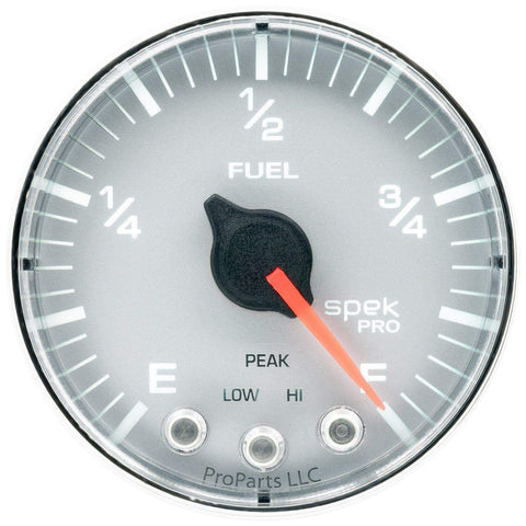 Autometer Spek-Pro 2 & 1/16" Programmable Fuel Level Gauge