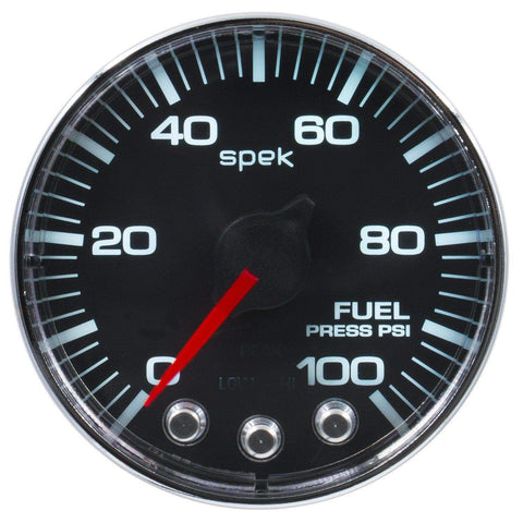 Autometer Spek-Pro 2 & 1/16" Fuel Press Gauge 100PSI