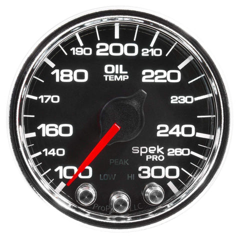 Autometer Spek-Pro 2 & 1/16" Oil Temp Gauge 100-300F