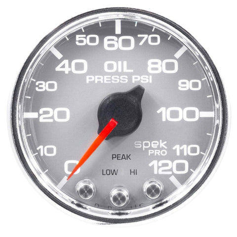 Autometer Spek-Pro 2 & 1/16" Oil Press Gauge 120PSI