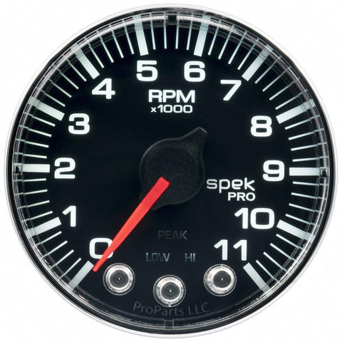 Autometer Spek-Pro 2 & 1/16" Tachometer w/ Shift Light 11K RPM