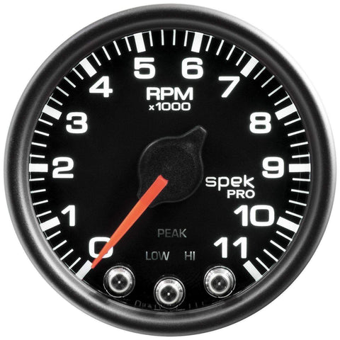 Autometer Spek-Pro 2 & 1/16" Tachometer w/ Shift Light 11K RPM