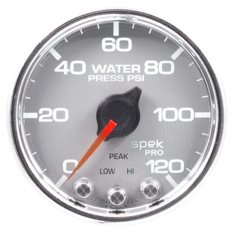 Autometer Spek-Pro 2 & 1/16" Water Press Gauge 120PSI