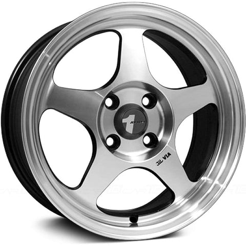 AVID1 AV8 Black w/ Machined Spoke Faces and Lip 15x6.5 | 4x100 (AV0815654C35MF)