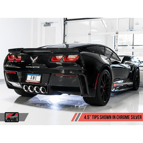 AWE Track Edition Axleback Exhaust | 2015-2019 Chevrolet Corvette C7 w/o AFM Valves