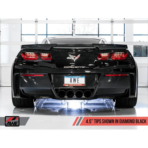 AWE Track Edition Axleback Exhaust | 2015-2019 Chevrolet Corvette C7 w/o AFM Valves