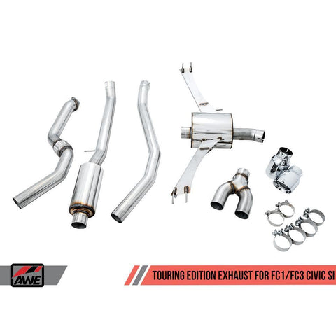 AWE Tuning Touring Edition Exhaust | 2017-2021 Honda Civic Si (3015-52012)