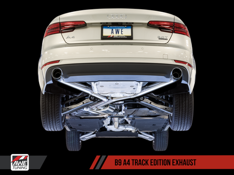 AWE Track Cat-Back Exhaust | 2017-2021 Audi A4 B9 2.0L Turbo (3020-32024)