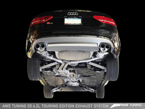 AWE Touring Cat-Back Exhaust | 2008-2012 Audi S5 B8 4.2L (3015-42026)