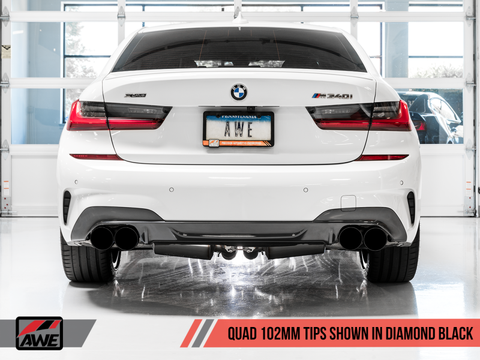 AWE Track Cat-Back Exhaust | 2019-2023 BMW M340i/440i (3020-42078)