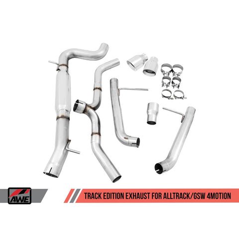 AWE Track Cat-Back Exhaust | 2015-2017 Volkswagen Alltrack MK7 / MK7.5 1.8L Turbo (3020-33048)