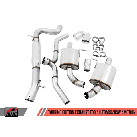 AWE Touring Cat-Back Exhaust | 2015-2017 Volkswagen Alltrack MK7 / MK7.5 1.8L Turbo (3015-33098)