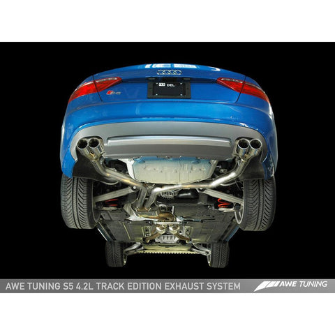 AWE Track Cat-Back Exhaust | 2008-2012 Audi S5 B8 4.2L (3020-43014)