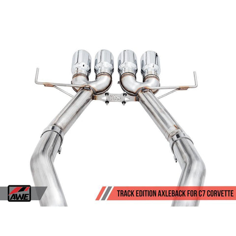 AWE Track Edition Axleback Exhaust | 2015-2019 Chevrolet Corvette C7 w/o AFM Valves