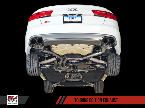 AWE Touring Cat-Back Exhaust | 2013-2018 Audi S6 Sedan (3015-43010)