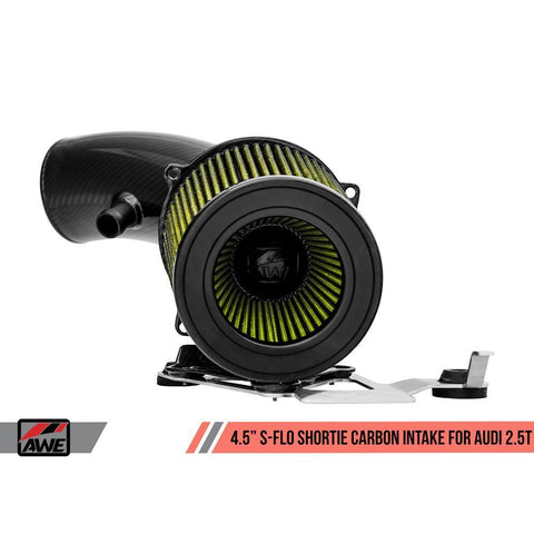 AWE 4.5" S-FLO Shortie Carbon Intake System | 2017-2023 Audi RS3/TT RS (2660-15046)