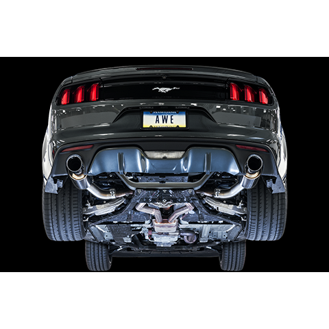 AWE Touring Axle-Back Exhaust System | 2015-2022 Ford S550 Mustang Ecoboost (3015-3X086)