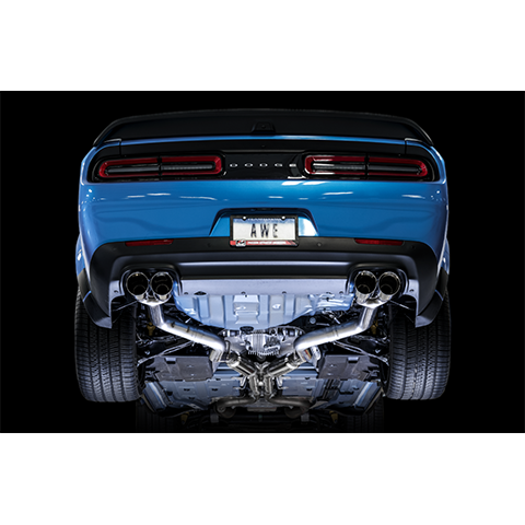 AWE Track Cat-Back Exhaust | 2015-2022 Dodge Challenger SRT Hellcat,  2019-2022 Dodge Challenger SRT Hellcat Redeye, and 2015-2022 Dodge Challenger R/T Scat Pack (3015-42136)