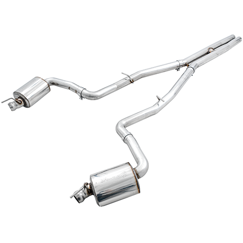 TESIN Chrome Rear Exhaust Tailpipe Cover Trim For Dodge Challenger 2015-2019 (Set Of 2)