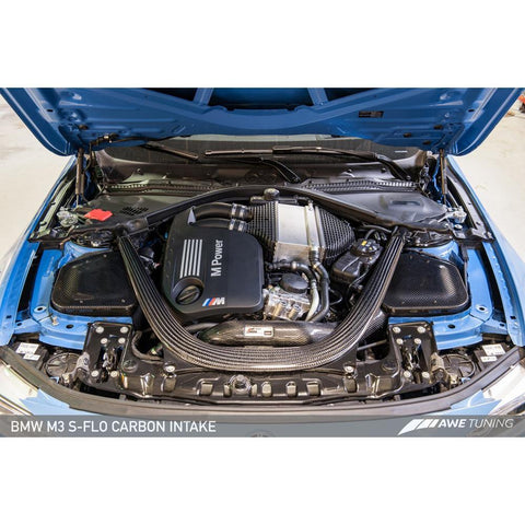 AWE S-FLO Carbon Intake | 2015-2018 BMW M3/M4 F8X 3.0T (2660-13038)