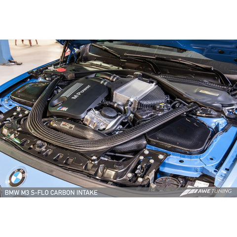 AWE S-FLO Carbon Intake | 2015-2018 BMW M3/M4 F8X 3.0T (2660-13038)