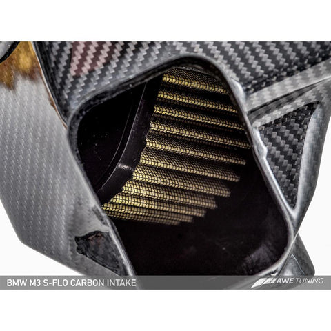 AWE S-FLO Carbon Intake | 2015-2018 BMW M3/M4 F8X 3.0T (2660-13038)