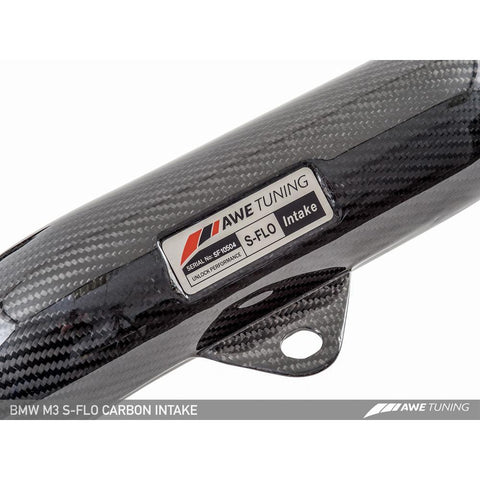 AWE S-FLO Carbon Intake | 2015-2018 BMW M3/M4 F8X 3.0T (2660-13038)